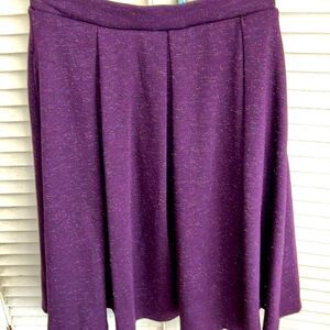 Power 💥 Purple Sparkle ❇️ ✨2 Pocket Skirt Fit & Flare Skirt NWT